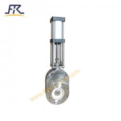 Stainless Steel Type Pneumatic Ceramic Double Disc Gate Valve 