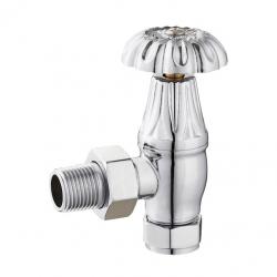 223E-J Angled Manual Chrome Traditional Radiator Valve