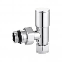 240-J Angled Manual Chrome Traditional Radiator Valve